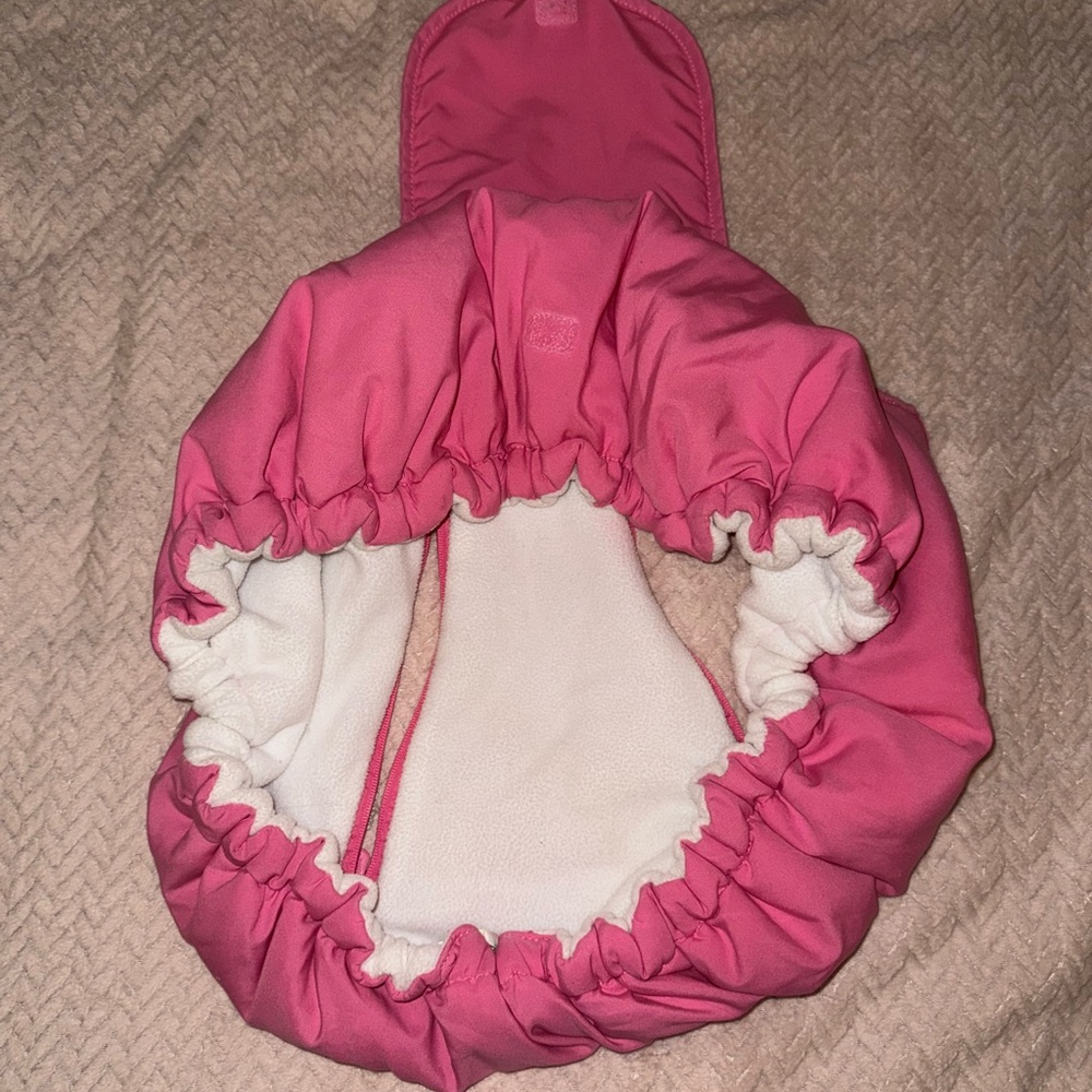 Cozy Cover Pink Infant Car Seat Cover - Picture 3 of 3
